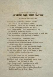 Cover of: Strike for the South!