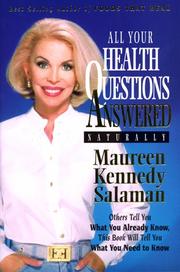 Cover of: All Your Health Questions Answered Naturally
