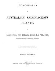Cover of: Iconography of Australian salsolaceous plants.