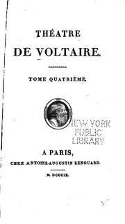 Cover of: Théatre de Voltaire
