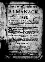 Cover of: The Nova Scotia calender, or, An Almanack for the year of the Christian ñra, 1796: and from the creation of the world ... and in the thirty sixth year of the reign of His Majesty King George the Third ... wherein is contained, the eclipses of the luminaries, ... feasts and fasts of the Church, sittings of the several courts and sessions in this province, &c. &c. ... calculated for the meridian of Halifax in Nova Scotia ... but will serve, without sensible error, for any part of Nova Scotia