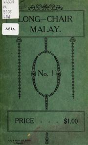 Cover of: Long-chair Malay. by 