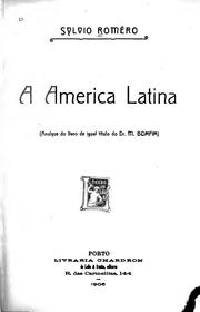 Cover of: A America latina: (analyse de livro de igual titul do dr. M. Bomfim).