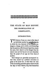 Cover of: On the state of man before the promulation of Christianity [by C.F. Cornwallis].