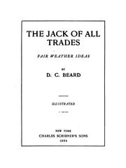 Cover of: The Jack of all trades: fair weather ideas