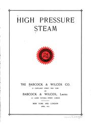 Cover of: High pressure steam.