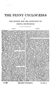 Cover of: Penny cyclopaedia of the Society for the Diffusion of Useful Knowledge. by 