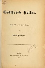 Cover of: Gottfried Keller: ein literarischer Essay