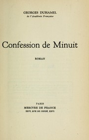 Confession de minuit by Georges Duhamel