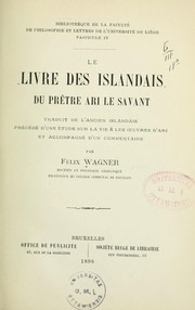 Cover of: Le livre des Islandais du prêtre Ari le savant
