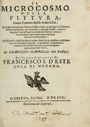 Cover of: Il microcosmo della pittura, overo, Trattato diviso in due libri by Francesco Scannelli