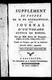 Cover of: Supplément au voyage de M. de Bougainville ou Journal d'un voyage autour du monde, fait par MM. Banks & Solander, Anglois, en 1768, 1769, 1770, 1771