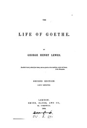 Cover of: The life of Goethe.