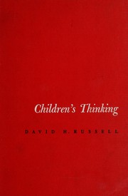 Cover of: Children's thinking.