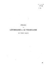 Cover of: Études sur l'étymologie & le vocabulaire du vieux slav... by Antoine Meillet