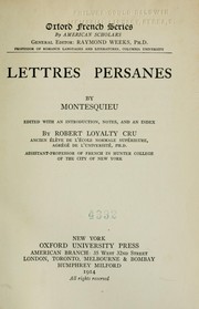 Cover of: Lettres persanes by Charles-Louis de Secondat baron de La Brède et de Montesquieu