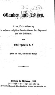 Cover of: Glauben und Wissen