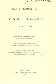 Cover of: Encyclopedia of sacred theology by Abraham Kuyper