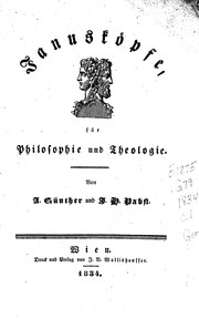Cover of: Janusköpfe: für Philosophie und Theologie