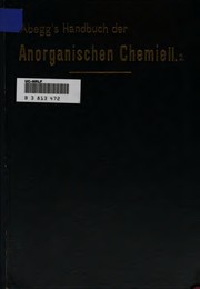 Cover of: Handbuch der anorganischen Chemie