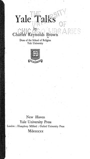 Cover of: Yale talks