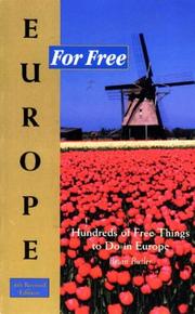 Europe for free by Butler, Brian