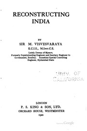 Cover of: Reconstructing India