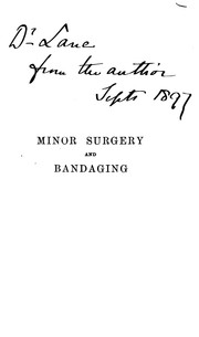 Cover of: A Manual of minor surgery and bandaging