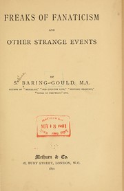 Cover of: Freaks of fanaticism and other strange events by Sabine Baring-Gould