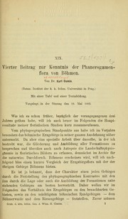 Cover of: Vierter Beitrag zur Kenntnis der Phanerogamenflora von Böhmen