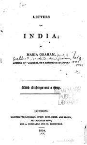 Cover of: Letters on India.