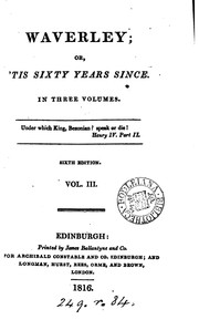 Cover of: Waverley; or, 'Tis sixty years since by Sir Walter Scott
