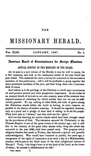 Cover of: The Missionary Herald