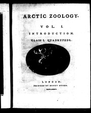 Cover of: Arctic zoology by Thomas Pennant