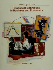 Cover of: Statistical techniques in business and economics