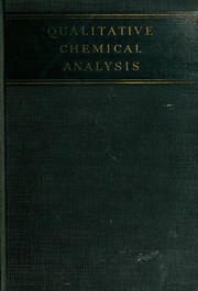Cover of: Qualitative chemical analysis