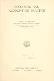 Cover of: Accounts and accounting practice by Belding, Albert G.