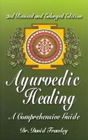 Cover of: Ayurvedic healing by David Frawley