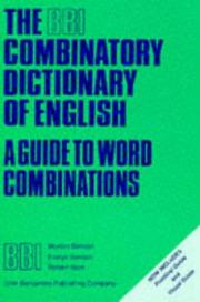 Cover of: Bbi Combinatory Dictionary of English: A Guide to Word Combinations