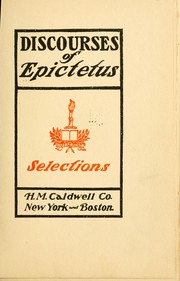 Cover of: Discourse of Epictetus: selections