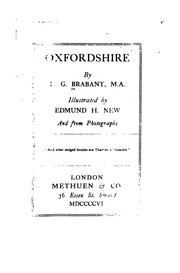 Cover of: Oxfordshire by Frederick Gaspard Brabant