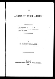 Cover of: The animals of North America by H. Beaumont Small