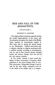 Cover of: Rise and fall of the Anabaptists.