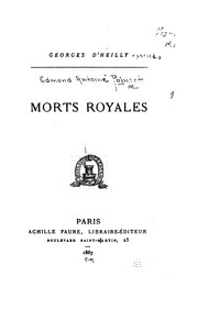 Cover of: Morts royales