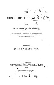 Cover of: The Songs Of The Wilsons