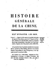 Cover of: Histoire de la dynastie des Ming