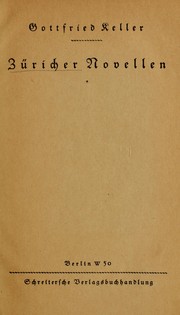 Cover of: Züricher Novellen