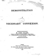Cover of: A demonstration of necessary connexion