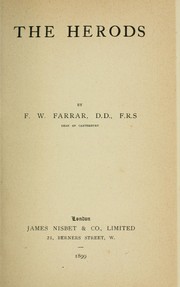 Cover of: The Herods by Frederic William Farrar