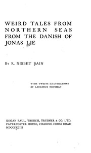 Cover of: Weird tales from Northern seas: from the Danish of Jonas Lie